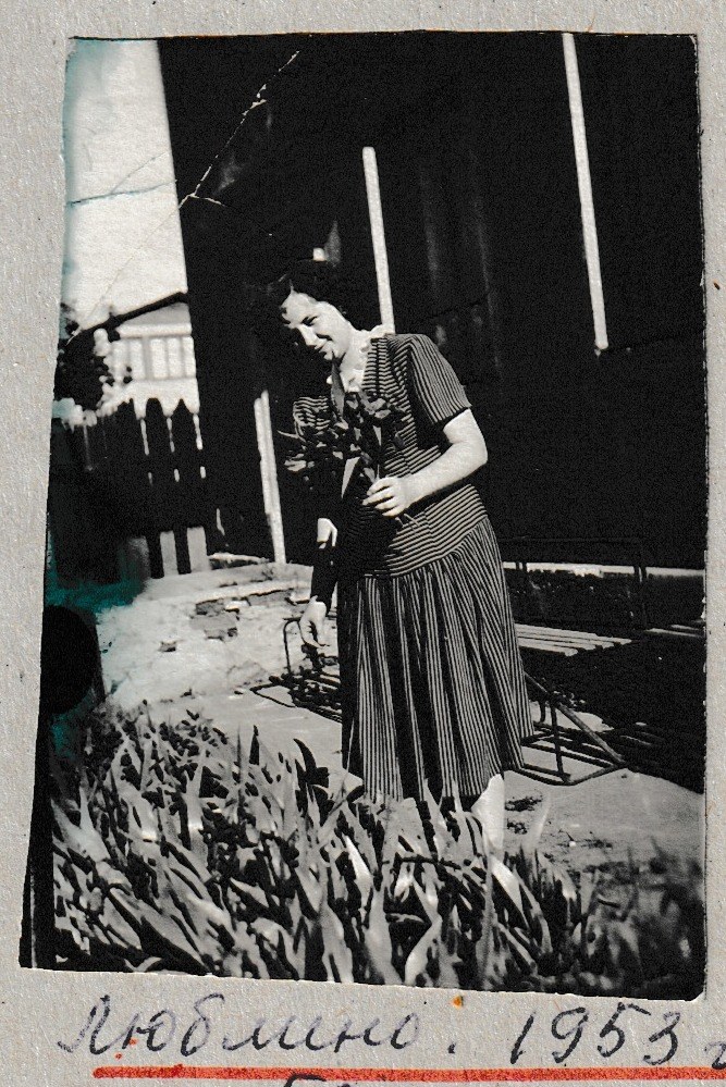 Зима 1950 — «мы с Митей» (подпись на листе).